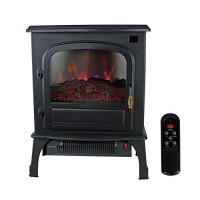 Warm Living 1500W Electric Infrared Deluxe Home Stove Fireplace Heater  Black - B0166XF7FW